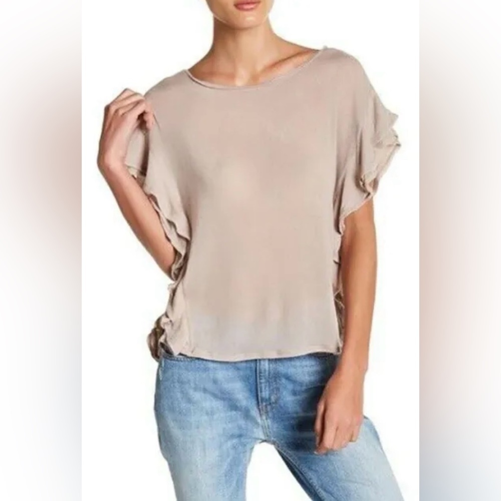 IRO Paris Womens Blouse Dalia. SZ L. Pink nude color. NWT.